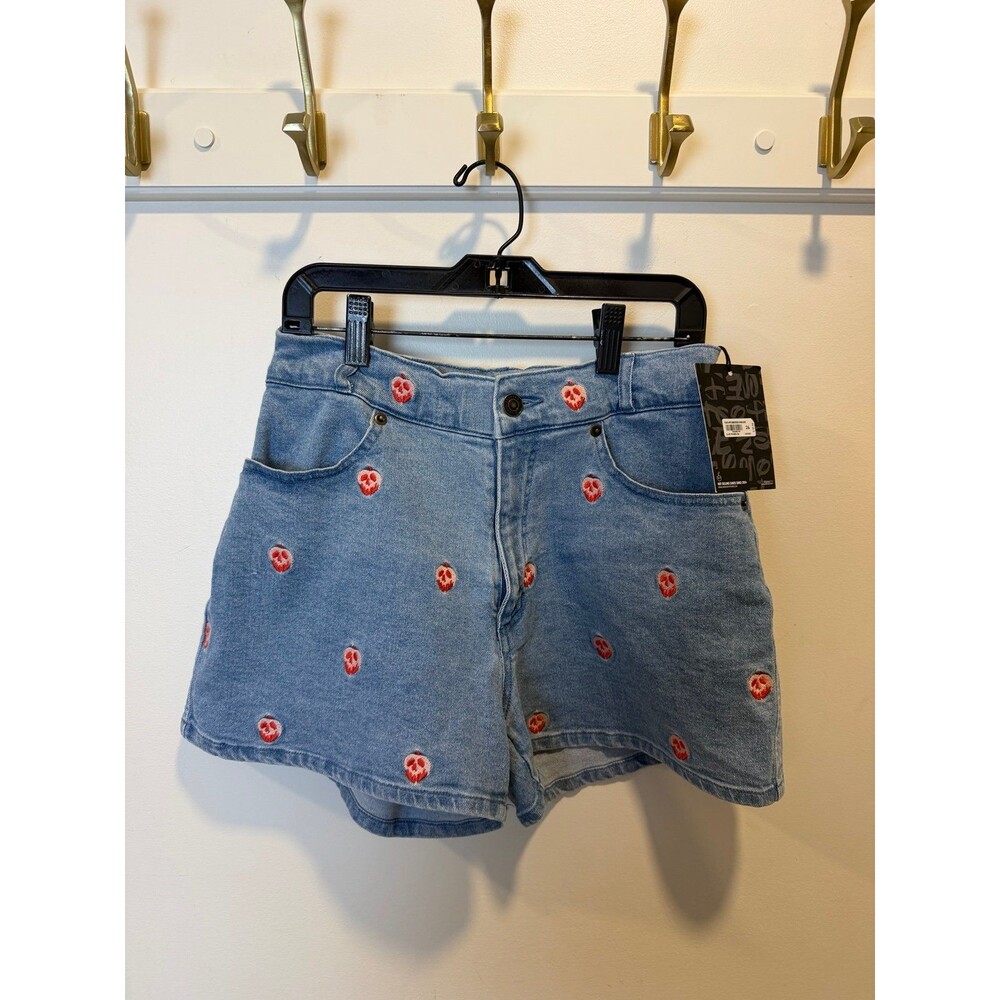 NEW Disney X Cakeworthy Poisen Apple Jean Denim Shorts